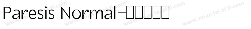 Paresis Normal字体转换